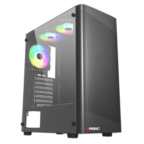 CASE MAGIC GM-02 BLACK CÓ SẴN 3 FAN (ATX)